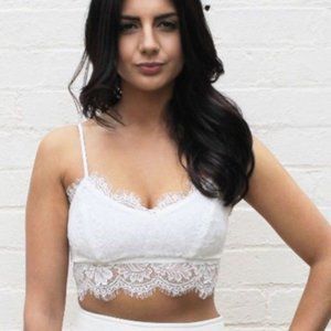 Bra ~ Cami Tank Bustier ~ Floral Lace ~ 2 Colors